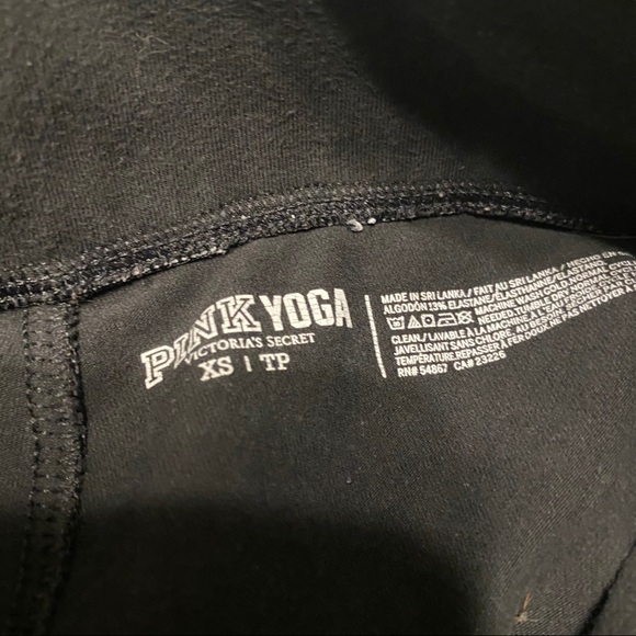 PINK by Victoria's Secret Yoga Black White Tights - Picture 4 of 5